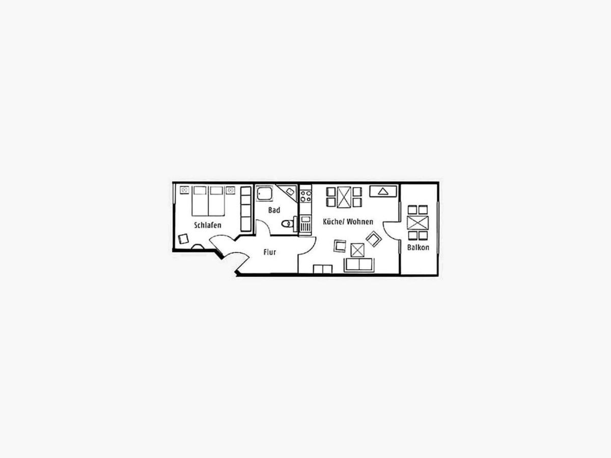 Duenenpark Binz - Komfortplus Ferienwohnung Mit 1 Schlafzimmer Und Balkon Im Dachgeschoss 136 Exteriér fotografie